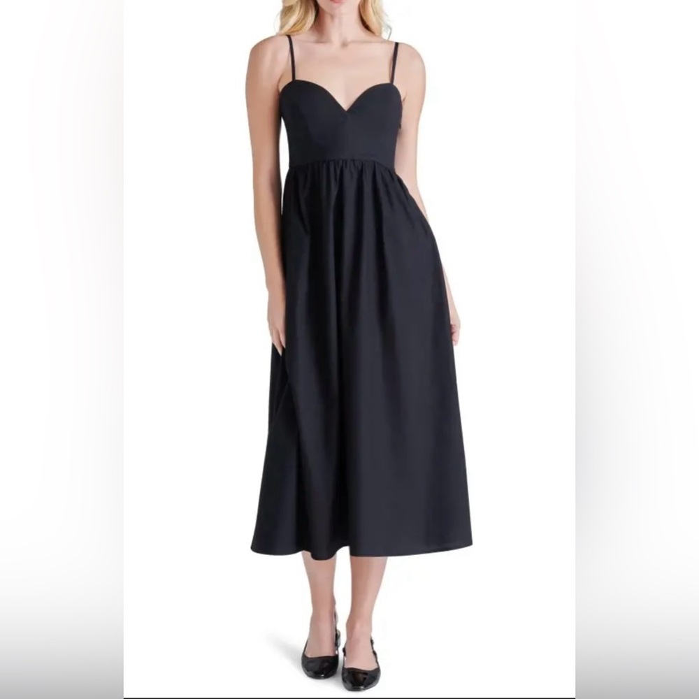 Steve Madden sweetheart poplin dress size large NWT
